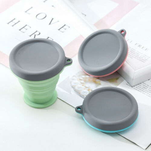 200ML Collapsible Silicone Travel Coffee Cup-Reusable Portable Cup with Lid