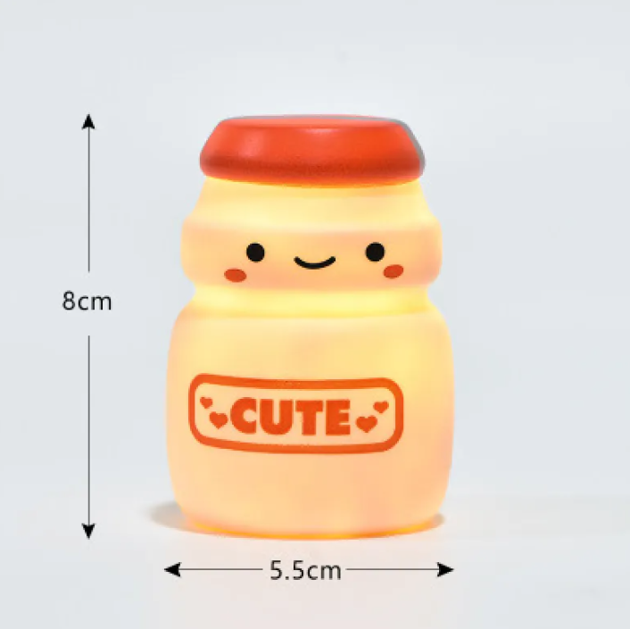 Cute Milk Tea LED Night Light-Cozy Room Decor Lamp
