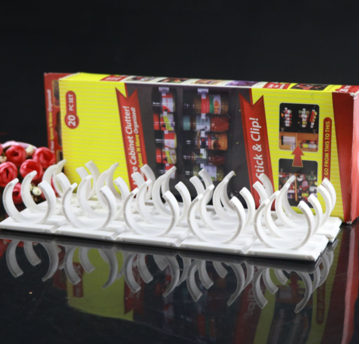4-Pack Clip & Store Spice Organizer-Space-Saving Kitchen Storage