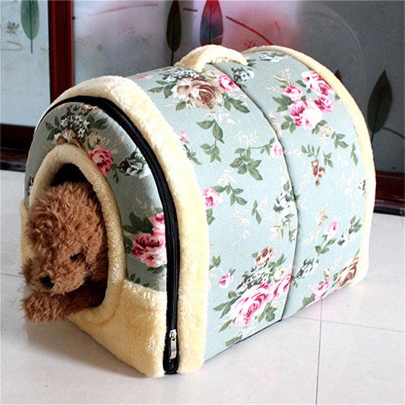 JoyHaus CozyDen Washable Warm Pet Bed for Cats & Dogs