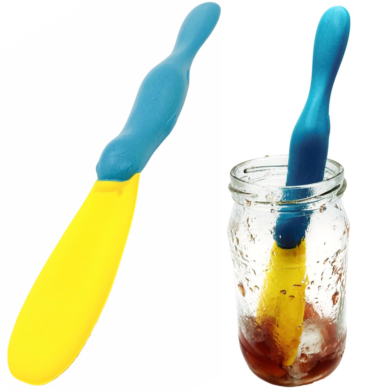 JoyHaus Jar Scraper Spatula-Flexible Silicone Kitchen Tool