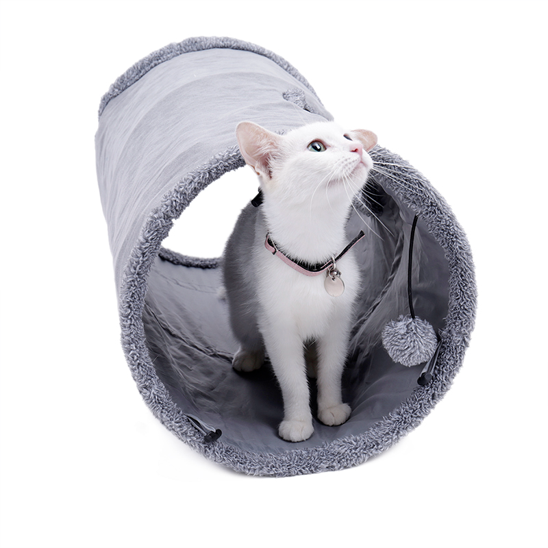 Interactive Cat Tunnel Toy-Foldable Hide & Play Tunnel