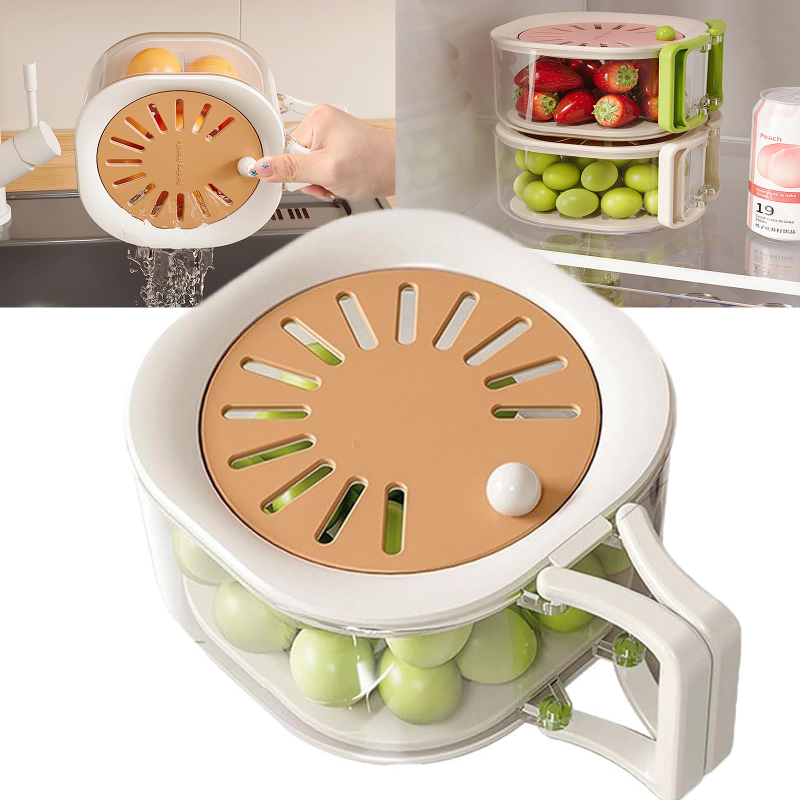 2-in-1 Fruit & Vegetable Washer Bowl