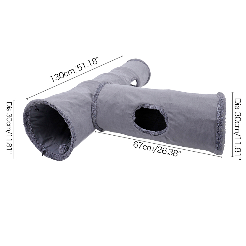 Interactive Cat Tunnel Toy-Foldable Hide & Play Tunnel
