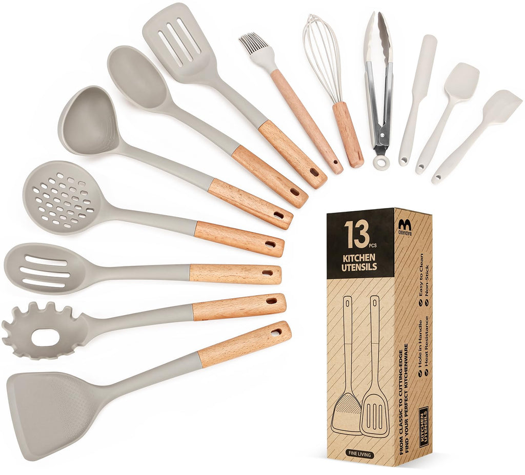 JoyHaus 13-Piece Silicone Kitchen Utensil Set