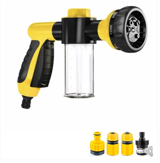 Pet Shower Sprayer & Grooming Brush-High-Pressure Dog Wash